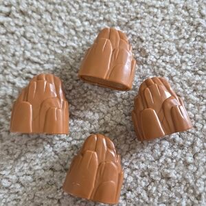 4 FISHER PRICE GEO TRAX Blast Mountain Boulder Construction Mine Dirt Rubble Roc